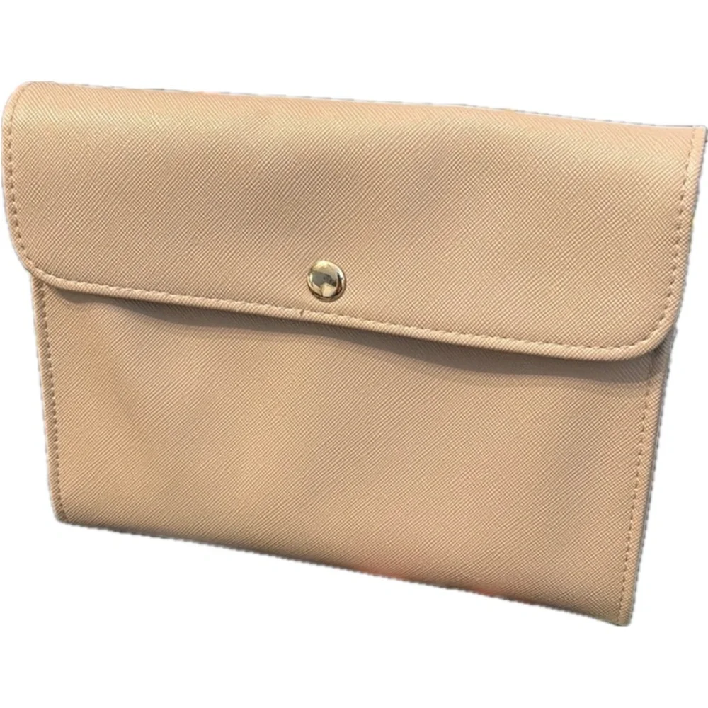 Elegant Tan True Botanicals makeup cosmetic tote bag